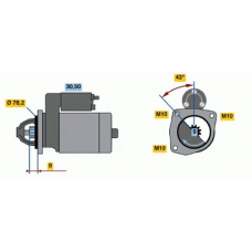 0 986 015 230 BOSCH Стартер