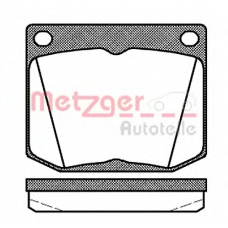 1170698 METZGER Комплект тормозных колодок, дисковый тормоз