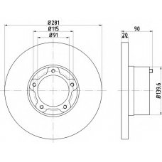 MDC750 MINTEX Тормозной диск