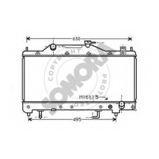 311740H SOMORA Радиатор, охлаждение двигателя