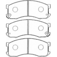 E1N018 AISIN Комплект тормозных колодок, дисковый тормоз