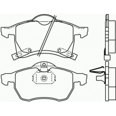 T1145 PAGID Комплект тормозных колодок, дисковый тормоз