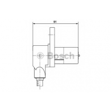 0 265 006 232 BOSCH Датчик, частота вращения колеса