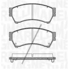 363916060699 MAGNETI MARELLI Комплект тормозных колодок, дисковый тормоз