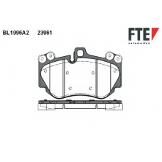 BL1996A2 FTE Комплект тормозных колодок, дисковый тормоз