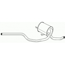 45450 SIGAM Средний глушитель выхлопных газов