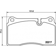 2021701 TEXTAR Комплект тормозных колодок, дисковый тормоз