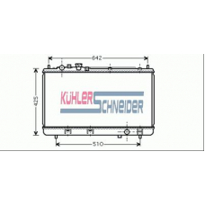 0212601 KUHLER SCHNEIDER Радиатор, охлаждение двигател