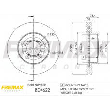 BD-4622 FREMAX Тормозной диск