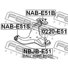 NAB-E51B FEBEST Подвеска, рычаг независимой подвески колеса
