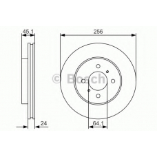 0 986 479 R51 BOSCH Тормозной диск