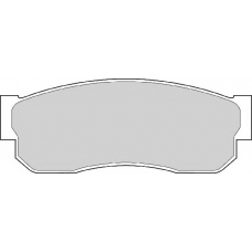 FD875A NECTO Комплект тормозных колодок, дисковый тормоз