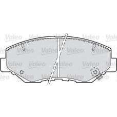 598757 VALEO Комплект тормозных колодок, дисковый тормоз