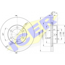 78BD2918-2 ICER Тормозной диск