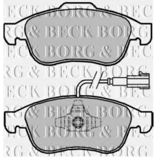 BBP2246 BORG & BECK Комплект тормозных колодок, дисковый тормоз