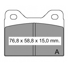 830800 Vema Комплект тормозных колодок, дисковый тормоз