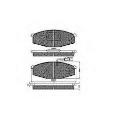 32698 SPIDAN Комплект тормозных колодок, дисковый тормоз
