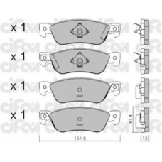822-359-0 CIFAM Комплект тормозных колодок, дисковый тормоз