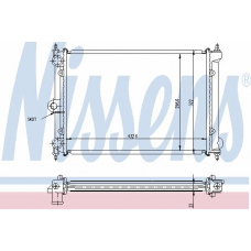 65172A NISSENS Радиатор, охлаждение двигателя