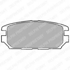 LP921 DELPHI Комплект тормозных колодок, дисковый тормоз