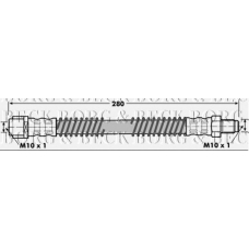 BBH7094 BORG & BECK Тормозной шланг