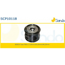 SCP10118 SANDO Ременный шкив, генератор