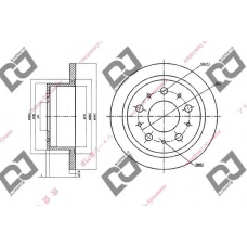 BD1517 DJ PARTS Тормозной диск