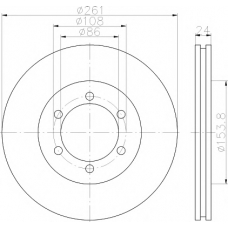 MDC2310 MINTEX Тормозной диск