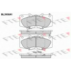 BL2658A1 FTE Комплект тормозных колодок, дисковый тормоз