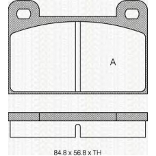 8110 10111 TRIDON Brake pads - front