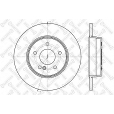 6020-3340-SX STELLOX Тормозной диск