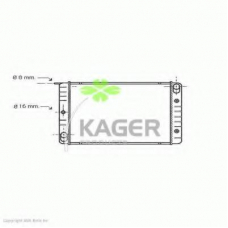 31-1563 KAGER Радиатор, охлаждение двигателя