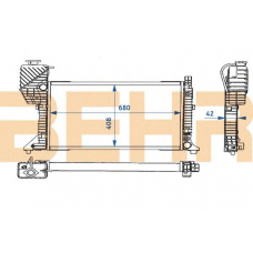 2204073 BEHR Radiator