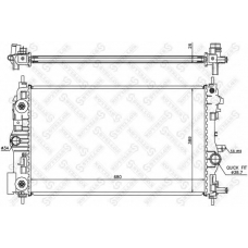 10-26029-SX STELLOX Радиатор, охлаждение двигателя