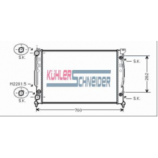 5003701 KUHLER SCHNEIDER Радиатор, охлаждение двигател