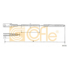 10.311 COFLE Трос, управление сцеплением