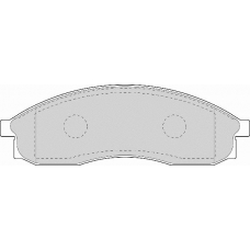 FD7043A NECTO Комплект тормозных колодок, дисковый тормоз