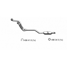 374163 ERNST Предглушитель выхлопных газов