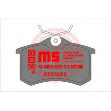 13-0460-2819-2-C-SET MASTER-SPORT Комплект тормозных колодок, дисковый тормоз