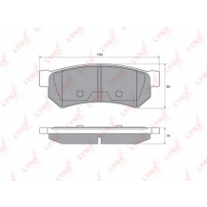 BD-1814 LYNX Колодки торм. зад. chevrolet l