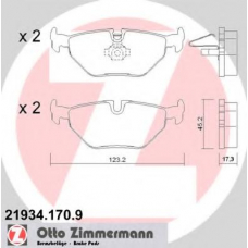 21934.170.9 ZIMMERMANN Комплект тормозных колодок, дисковый тормоз