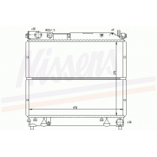 64178 NISSENS Радиатор, охлаждение двигателя