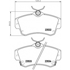 8DB 355 018-651 HELLA Комплект тормозных колодок, дисковый тормоз