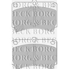 BBP1269 BORG & BECK Комплект тормозных колодок, дисковый тормоз