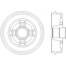 MBD044 MINTEX Тормозной барабан