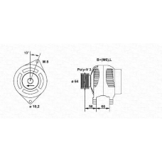 943355064010 MAGNETI MARELLI Генератор