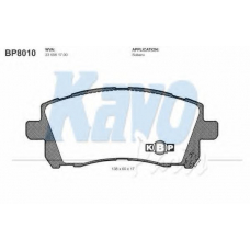 BP-8010 KAVO PARTS Комплект тормозных колодок, дисковый тормоз