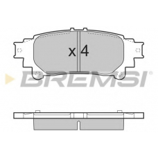 BP3534 BREMSI Комплект тормозных колодок, дисковый тормоз