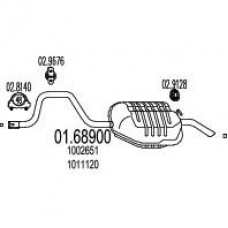 01.68900 MTS Глушитель выхлопных газов конечный