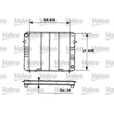 730166 VALEO Радиатор, охлаждение двигателя